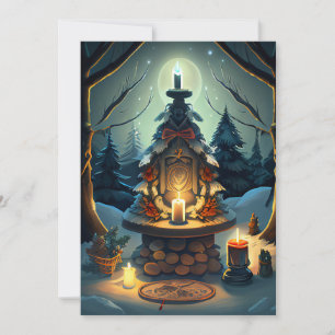 (Blank Inside) Yuletide Altar Card