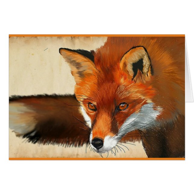 Blank little red fox (Front Horizontal)