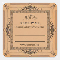 Blank Medicinal Herb Remedy Tincture Labels