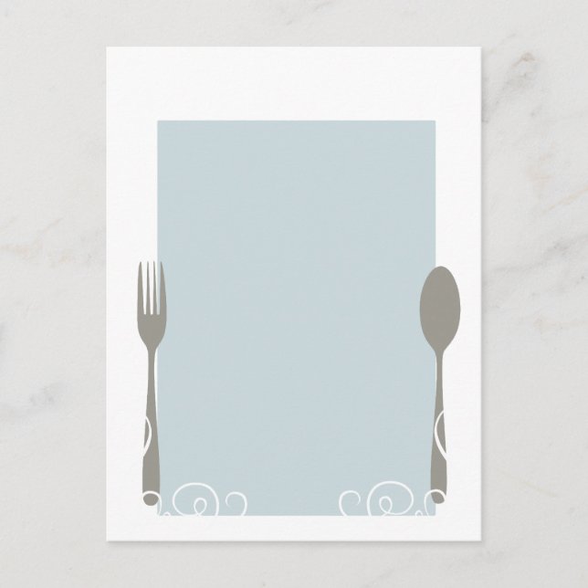 blank menu postcard (Front)