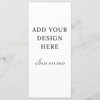 Blank Menu Template (4 x 9)