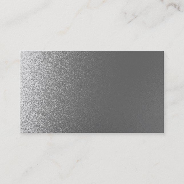 Blank metal design business card (Front)
