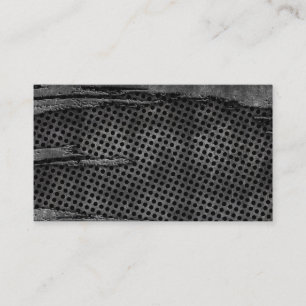 Blank metal design business card