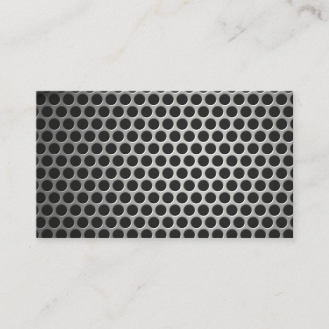 Blank metal design business card (Front)