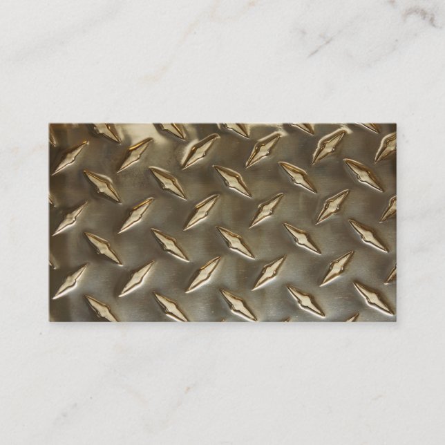 Blank Metallic Look Business Cards (Front)