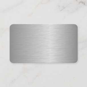 Blank Metallic Looking Business Cards