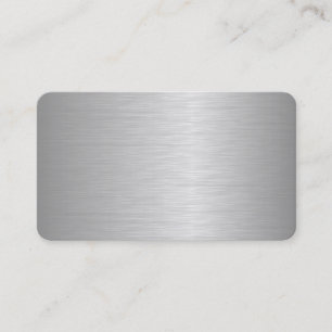 Blank Metallic Looking Business Cards