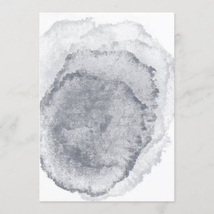 Blank Midnight Blue Wedding Invitation