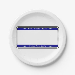 Blank New York State License Plate