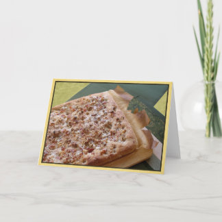 Blank Note Card  Parmesan, Bacon & Walnut Focaccia