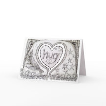 Blank Note Card w/Original Art