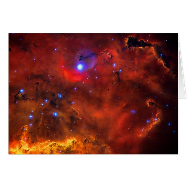 Blank notelet - Emission Nebula in Puppis (Front Horizontal)