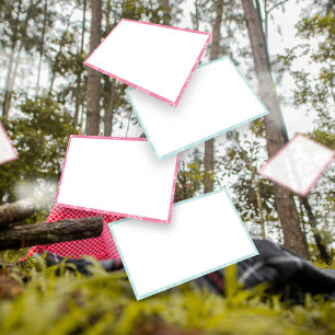 Blank Outdoor Treasure Hunt Clues, Riddle Cards