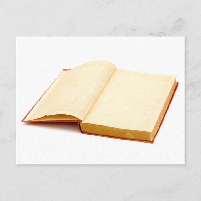 Blank pages of a old book postcard (Front)