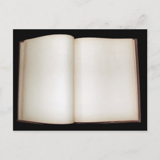 Blank pages postcard