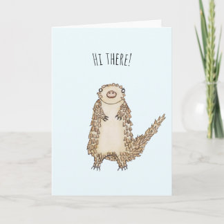 Blank Pangolin Greeting Card
