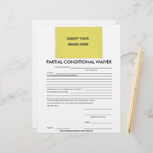 Blank Partial Conditional Waiver Form