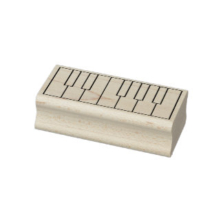Blank Piano or Keyboard Keys - Small Rubber Stamp