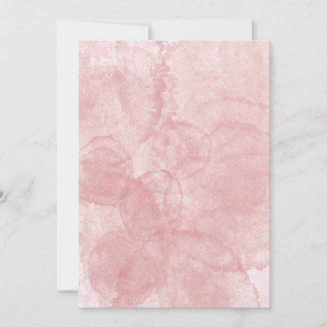 Blank Pink Wedding or Party Invitation (Front)