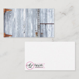 Blank Place Cards White Wash Wood Barn Door Countr