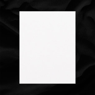 Blank Plain White 4.25" x 5.5" Wedding RSVP Card