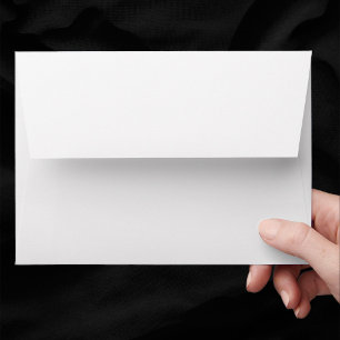 Blank Plain White A7 Wedding Envelope