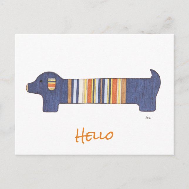 Blank Postcard - Dachshund #1  (Front)