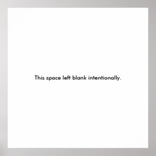 Blank poster