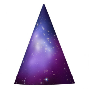 Blank Purple Galaxy Cluster Celestial Party Hat