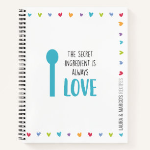 Blank Recipe Book for Couples