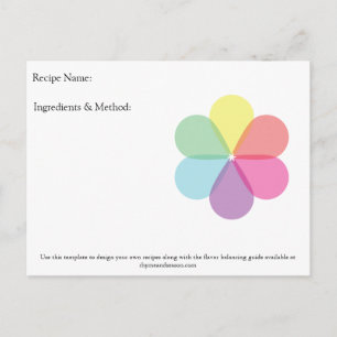 Blank Recipe Design Note cards by Rhyme & Season