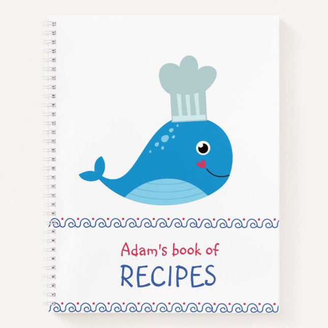 Blank recipe notebook for kids (Front)