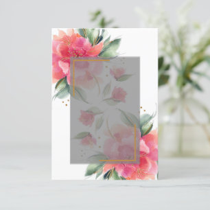 Blank Rose garden budget wedding Invitation