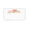 Blank Rose Garden Floral White Address Label