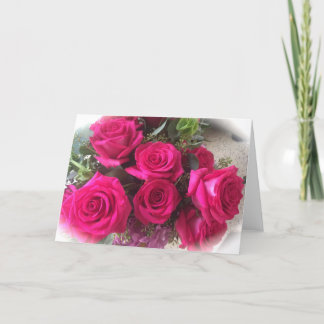 Blank Roses Greeting Card