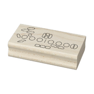 Blank Saxophone Fingering  Rubber Stamp