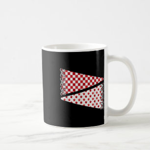 Blank School Spirit Team Colours Game Day Red Foot Coffee Mug