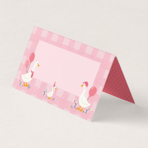 Blank Silly Goose Foos Label Tent Business Card