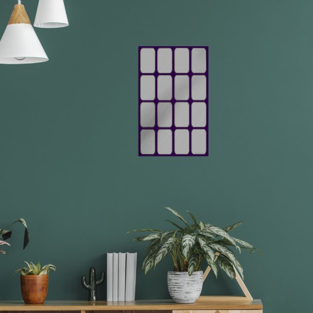 Blank Silver Bars Poster (Living Room 1)