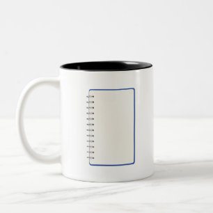 Blank spiral notebook Two-Tone coffee mug