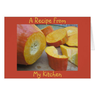 Blank Squash Recipe Card
