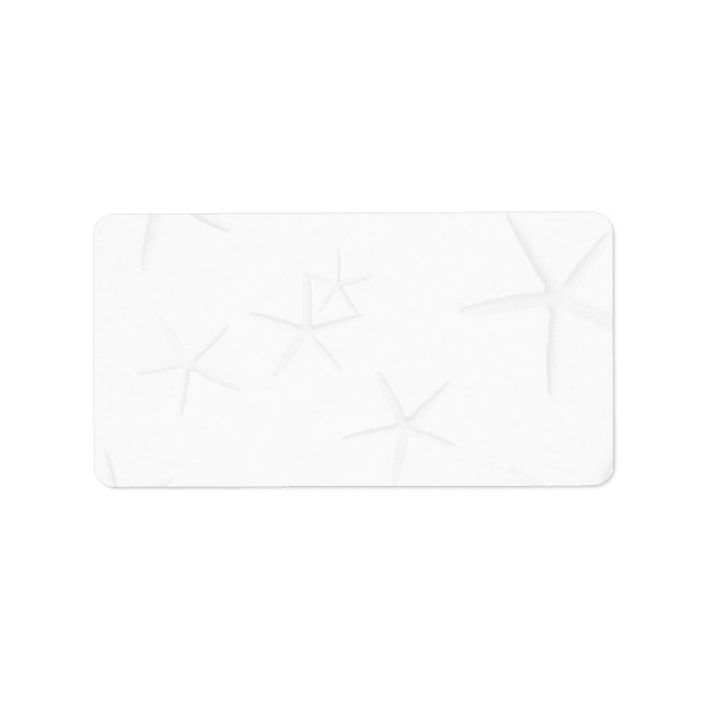 Blank, Starfish Address Labels (Front)