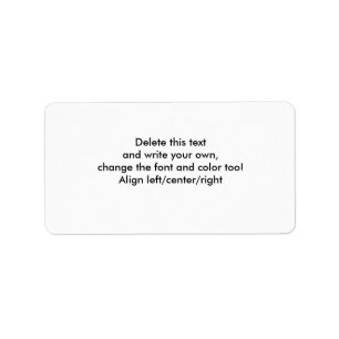 Blank Sticky Labels-customise Label