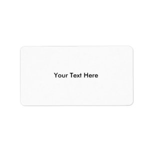 Blank Sticky Labels-Personalise Label