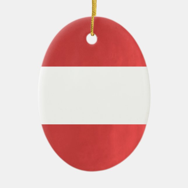 BlanK STRIPE Template DIY add TXT IMAGE EVENT name Ceramic Ornament (Front)