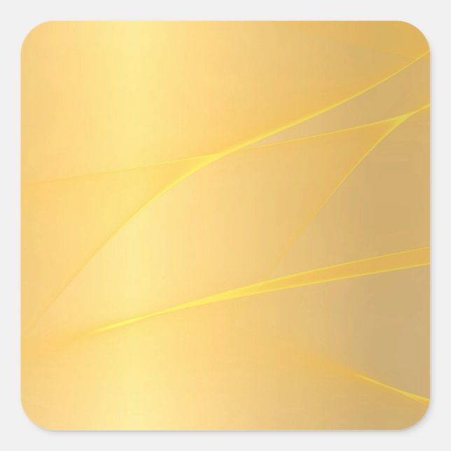 Blank Template Glamourous Faux Gold Elegant Design Square Sticker (Front)