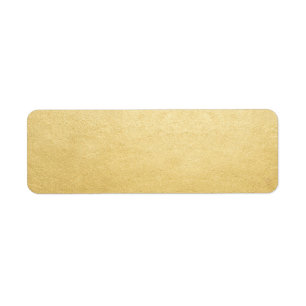 Blank Template Gold Faux Foil Address Mailing Return Address Label
