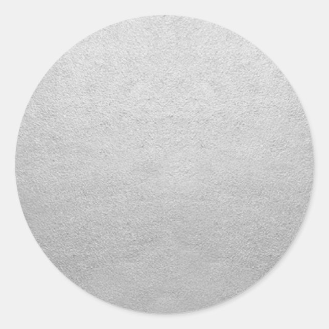 Blank Template Silver Shine Add Any Text or Logo Classic Round Sticker (Front)
