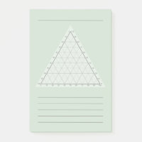 Blank Ternary Plot- Science Note Post-Its