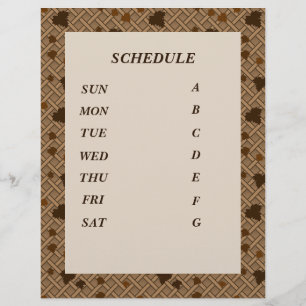 Blank Text Custom Ivy (Brown) Flyer